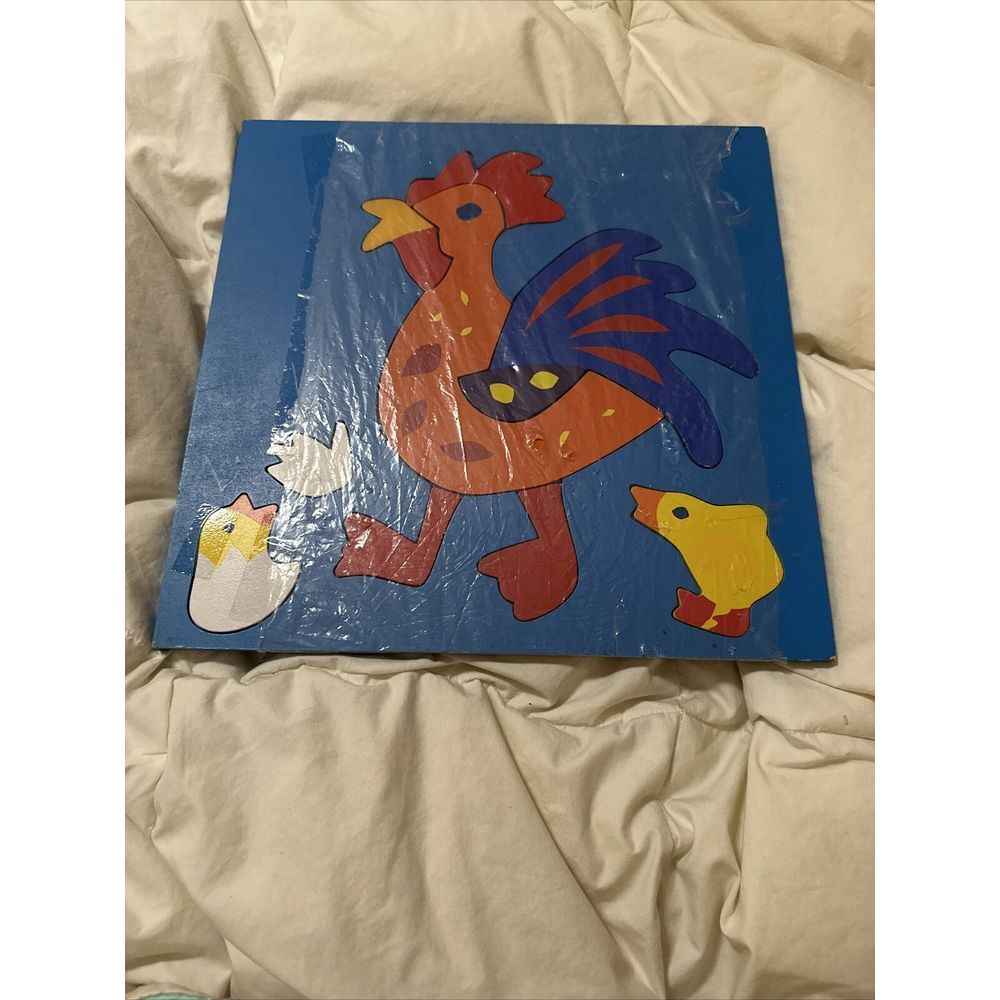 Vintage Crate and Barrel Kids Puzzle -Rooster